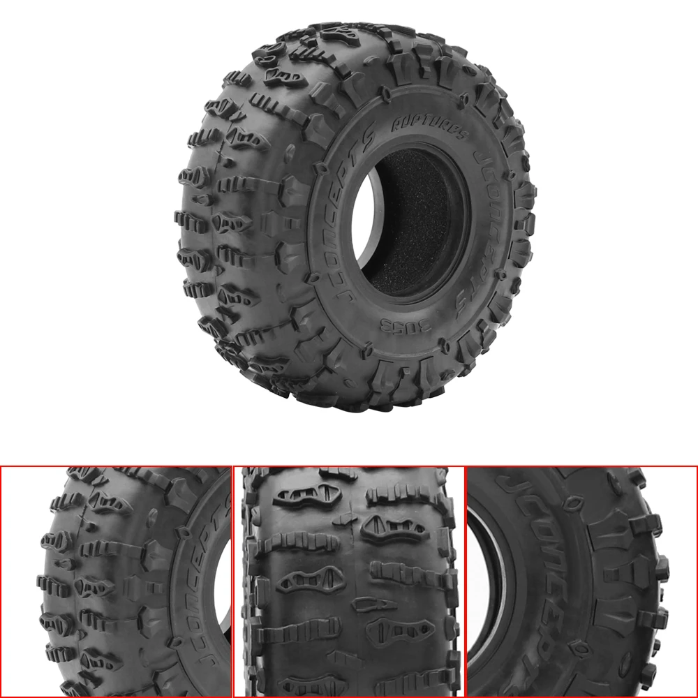 Wheel Tires 1.9 Inch Rubber Tyre 125X50MM for 1/10 RC Crawler TRX4 TRX6 Axial SCX10 AXI03007 90046 BRX10 WHEEL 90018