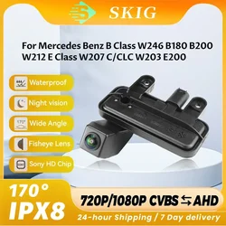 CVBS AHD 1080P Car Rear View Trunk Handle Camera For Mercedes Benz B Class W246 B180 B200 W212 E Class W207 C/CLC W203 E200