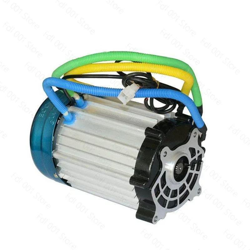 1500-3000W DC brushless tiger head straight slot large motor, electric vehicle differential motor, tricycle accessories