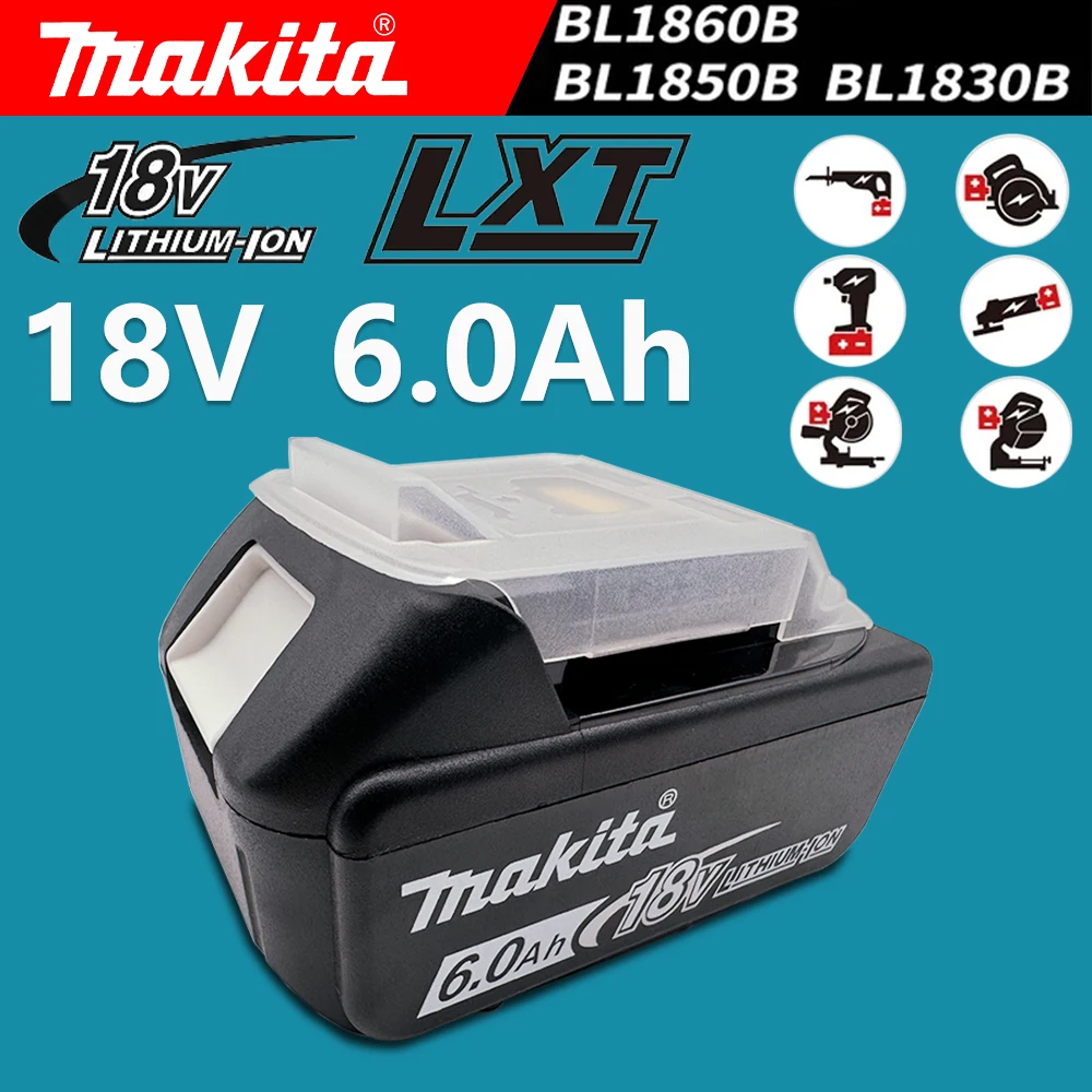 

Makita 18v Battery for Tools drill Power Tools BL1850b BL1850 BL1860 BL 1860 BL1830 BL1815 BL1840 LXT400 6.0Ah Li-ion Battery