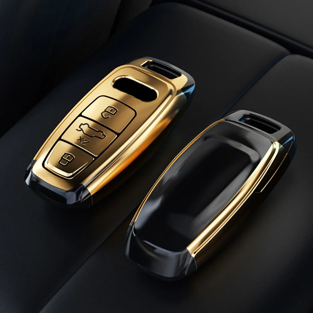 Coque de protection pour clé à distance de voiture, coque de protection pour Audi A3, A4, Horizon A7, A8, B9, C8, D5, 4K, S8, Q7, Q8, SQ8, E-tron, 2018, 2019, 2020, 2021