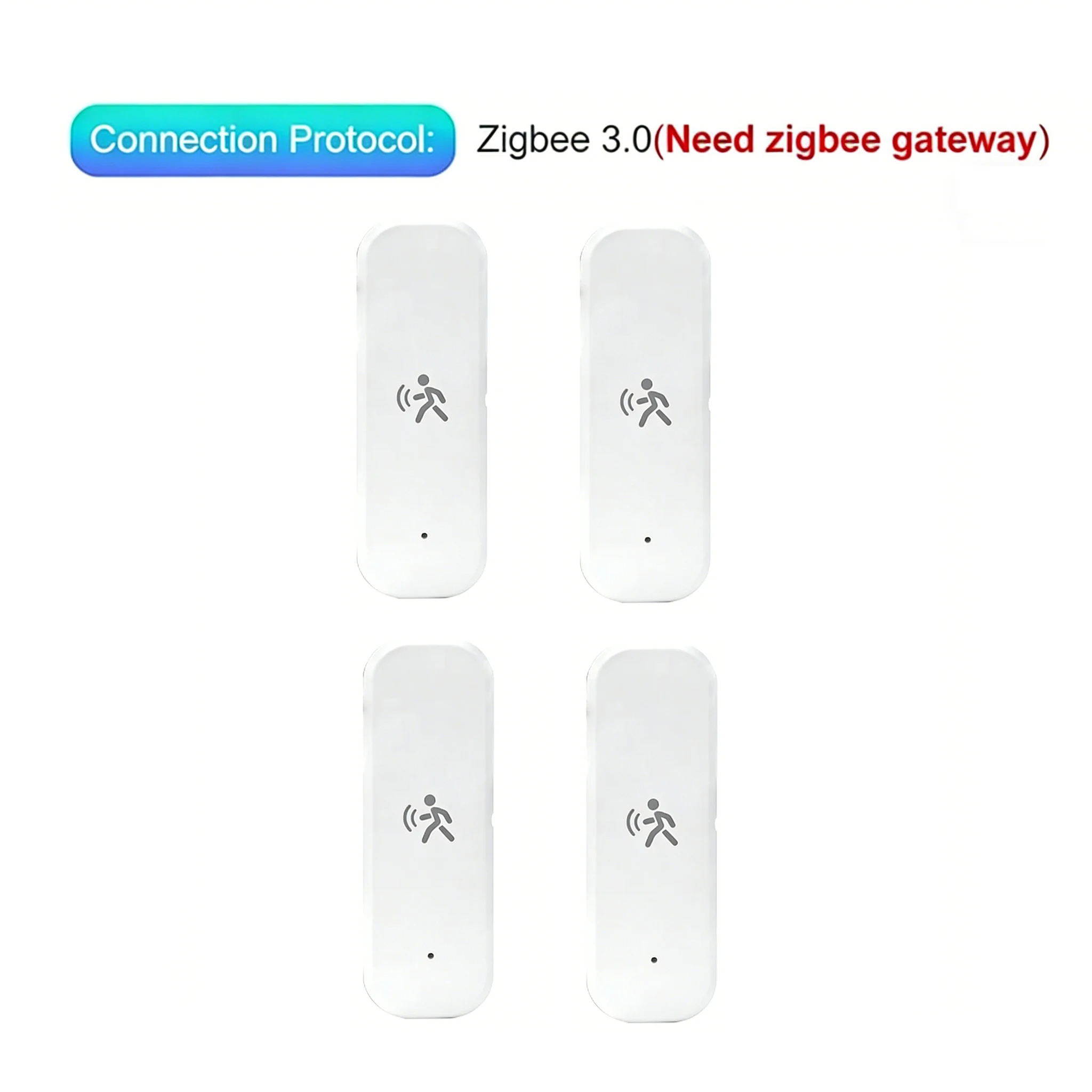 Tuya Zigbee Smart 10G Mmwave Radar Bewegungssensor, 4-in-1 Detektor mit Helligkeits-, Temperatur- und Feuchtigkeitsmessung für Heimsicherheit