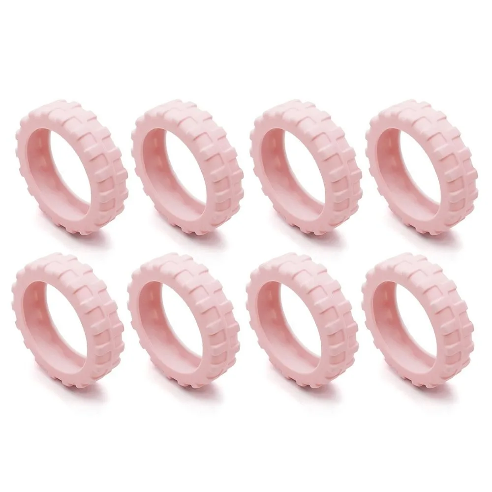 8PCS Silicone Suitcase Wheels Protection Cover Casters Cover Luggage Caster Shoes with Silent Sound Reduce Noise Trolley Box