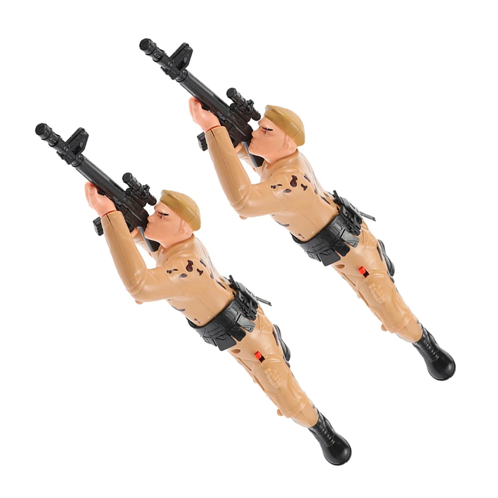 

2pcs Crawling Soldier Toys Craftsmanship Sparks Curiosity Toddler Motor Skills Army Action Figures Baby Learning Toys