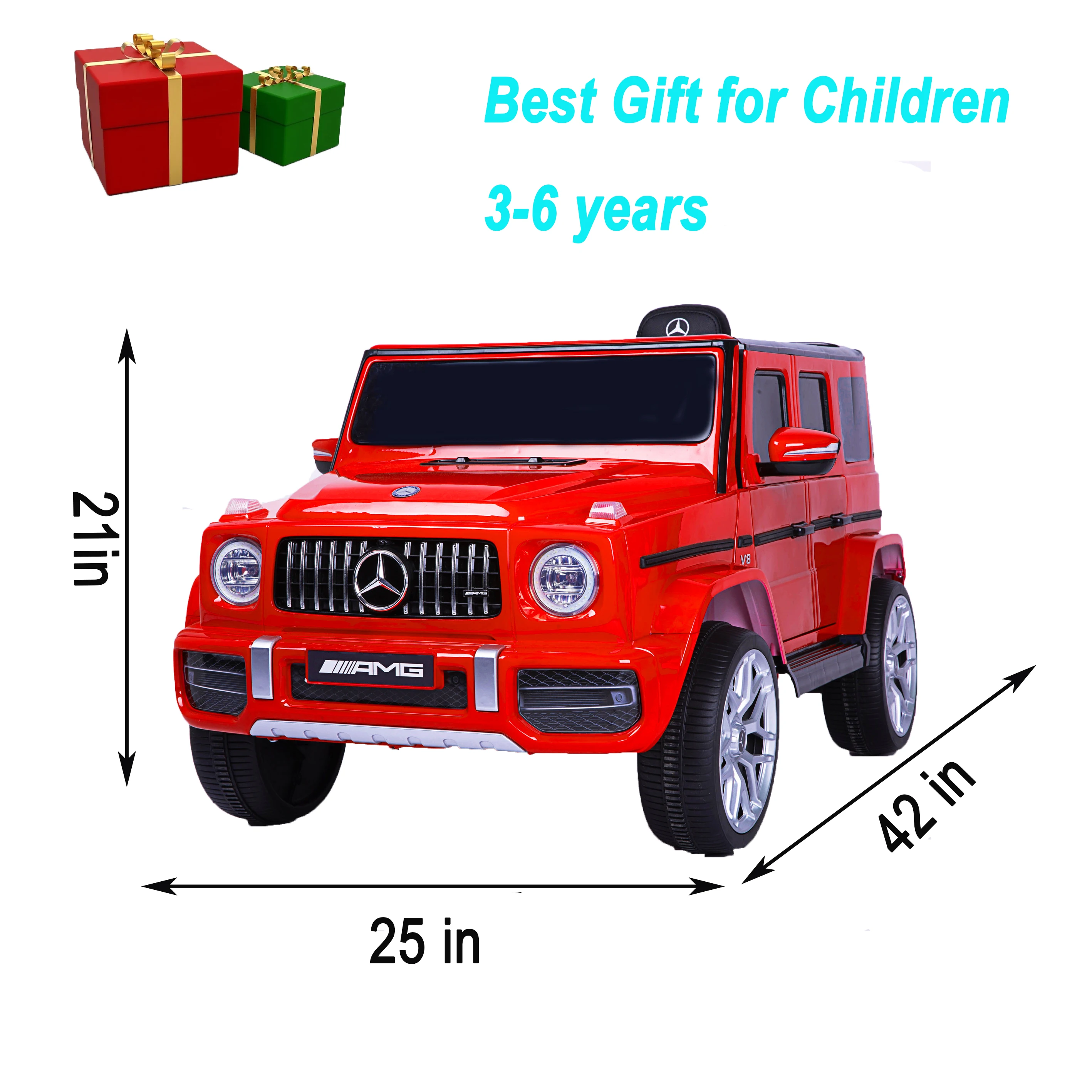 Gelicentieerde Mercedes-Benz G63 Kinderen Rijden Op Auto, Kinderen Elektrische Auto Met Afstandsbediening 12V Gelicentieerde Kinderen Auto Gemotoriseerd Rood Geschenk