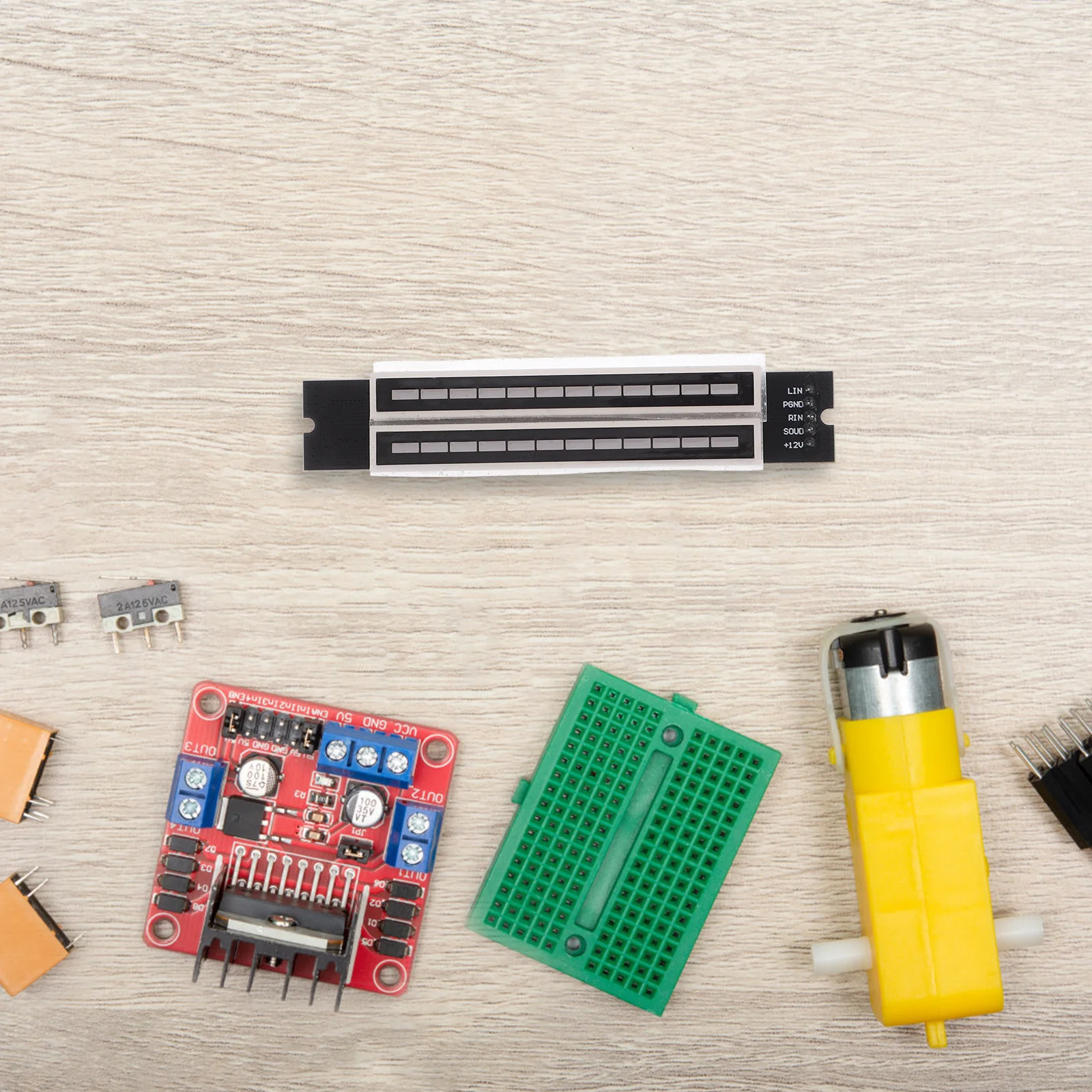 1Set ثنائي القناة الصوت LED الموسيقى الطيف مؤشر الضوء 12 بت القرار الكلاسيكية 7G 3R مزيج الألوان ل