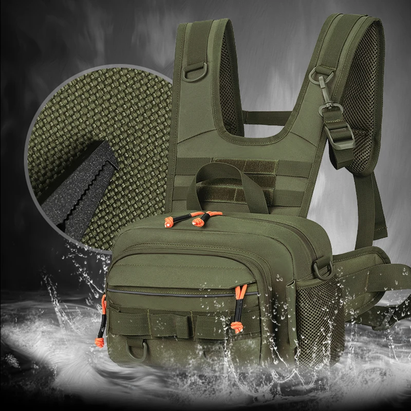 

Fishing Tackle Chest Bag with Rod Holders Large Capacity Outdoor Hiking Trekking Climbing Bags Portable Sports Travel Rucasack