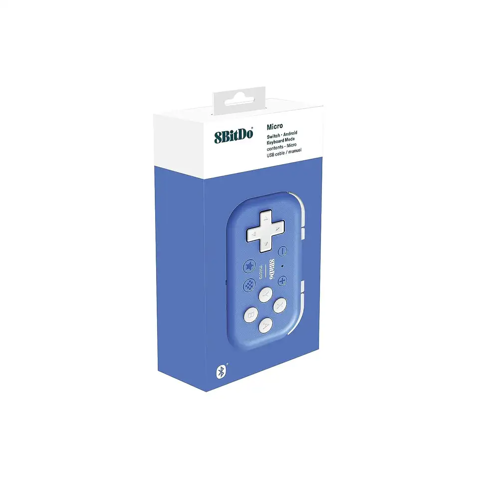 وحدة تحكم ألعاب صغيرة 8BitDo Micro Bluetooth Gamepad متوافقة مع Switch وأندرويد وRaspberry Pi، تدعم وضع لوحة المفاتيح - 5