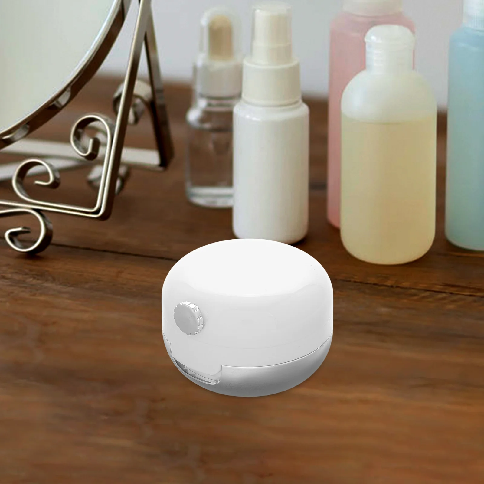 

Portable Mask Box With Silicone Brush Refillable Travel Lip Care Containers Compact Divider Storage Holder For Lip Balm Mask