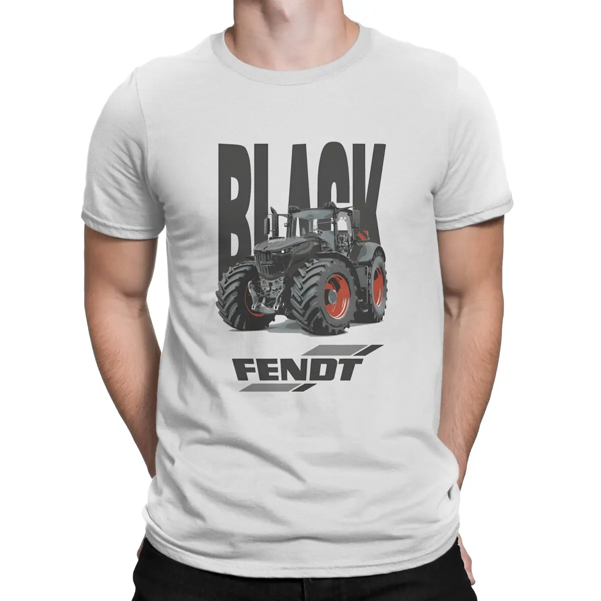 Black Fendt T Shirt Men Cotton Funny T-Shirt O Neck Fendt Tees Short Sleeve Tops 4XL 5XL