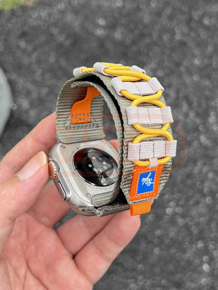 

Sport Band For Apple Watch Ultra 2 10 9 8 7 6 SE 5 4 Outdoor Nylon Bracelet Strap For iWatch 38mm 40mm 41mm 42mm 45mm 46mm 49mm