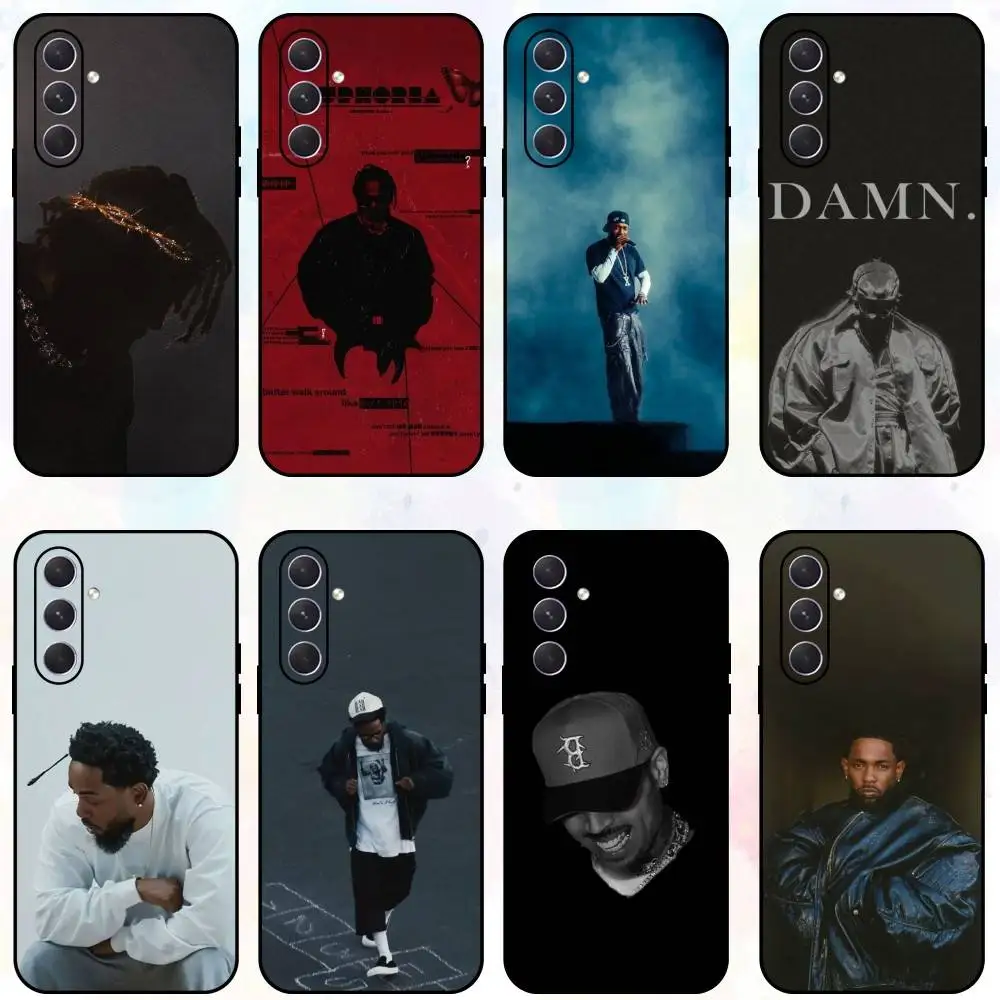 

E-Euphoria K-Kendrick L-Lamar Phone Case For Samsung Galaxy A73,A72,A71,A70,A53,A52,A51,Others Soft Black Shell