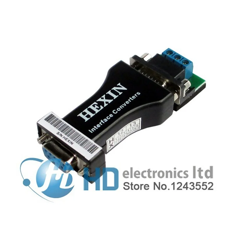 

HEXIN RS232 to RS485 serial port Data Interface Adapter Converter 1.2KM 3 Bit Wholesale