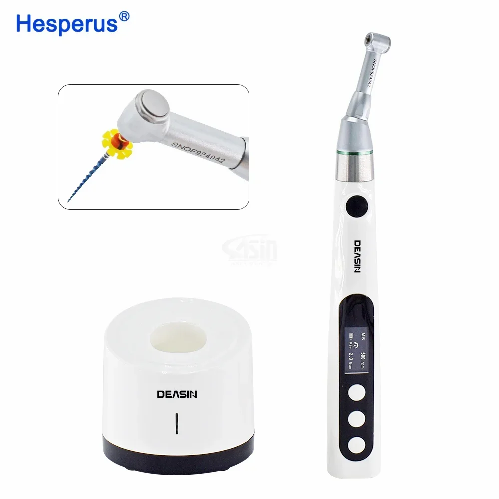 Portable wireless Mini Den tal Endo Motor/ Endodontic Motor Brushless Reciprocating With 16:1 Reduction Contra Angle Head