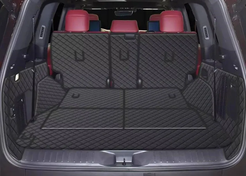 

Индивидуальные коврики в багажник для Lexus LX 500d (7 мест, 2022-2026 гг.), высококачественные грузовые вкладыши/накладки на пол для LX500d 2025 года