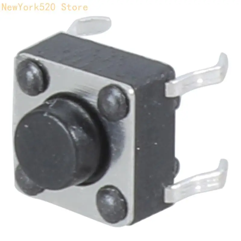 100pcs 6x6x5mm 4pin Push Button Switch Momentary Tact DIP Through-Hole N84C