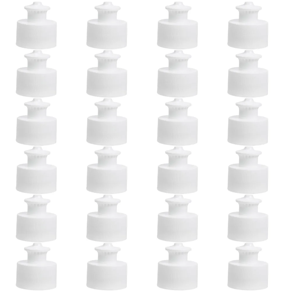 50 Pcs Reusable Bottle Caps for Crafts Plastic Water Lid Sealing Leak Proof Portable Sports Home Use Wide Application Safe