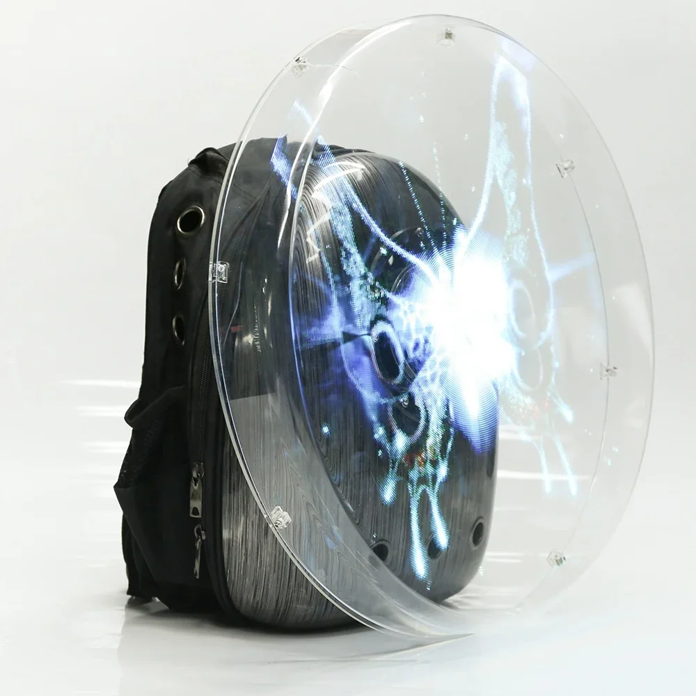 3D Hologramm Fan Holographische Projektor Rucksack LED Werbung Ausrüstung Wand Bildschirm Fabrik