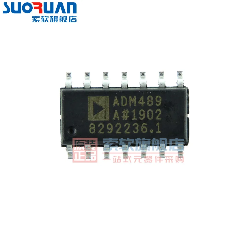 Free shipping    ADM489ARZ ADM489AR  SOP-14 ADIIC      10PCS