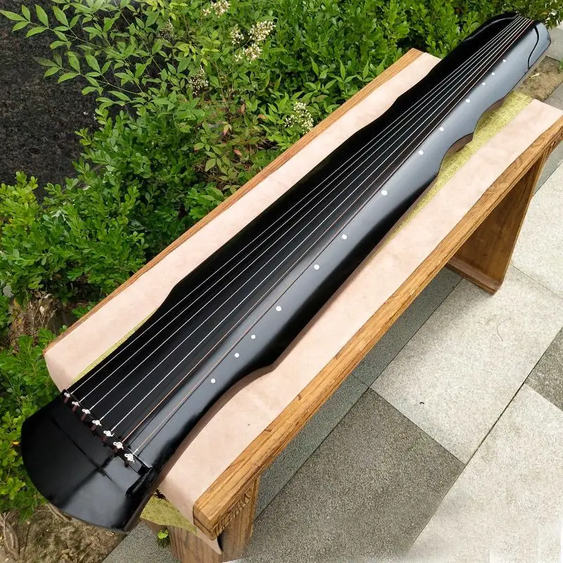 Fuxi Guqin 7 Strings Paulownia Wood Guqin Instrument Black Brown Handmade Guzheng Beginner Traditional Chinese Music Instrument