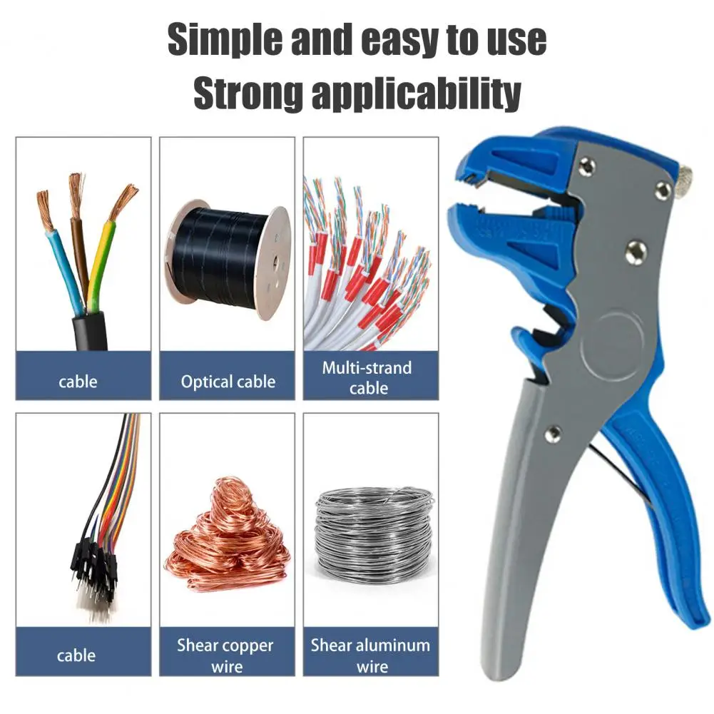 

Lightweight Wire Tool Compact Portable Automatic Wire Stripper with Self-adjustable Eagle Head Design Non-slip for Sellers