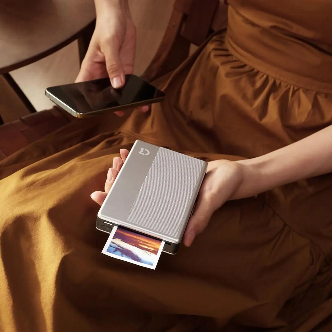 Global Version Mini Xiaomi แบบพกพา Pocket Photo เครื่องพิมพ์ 1S ไร้สายบลูทูธพิมพ์ความร้อน AR วิดีโอ ZINK Self-กาวสี