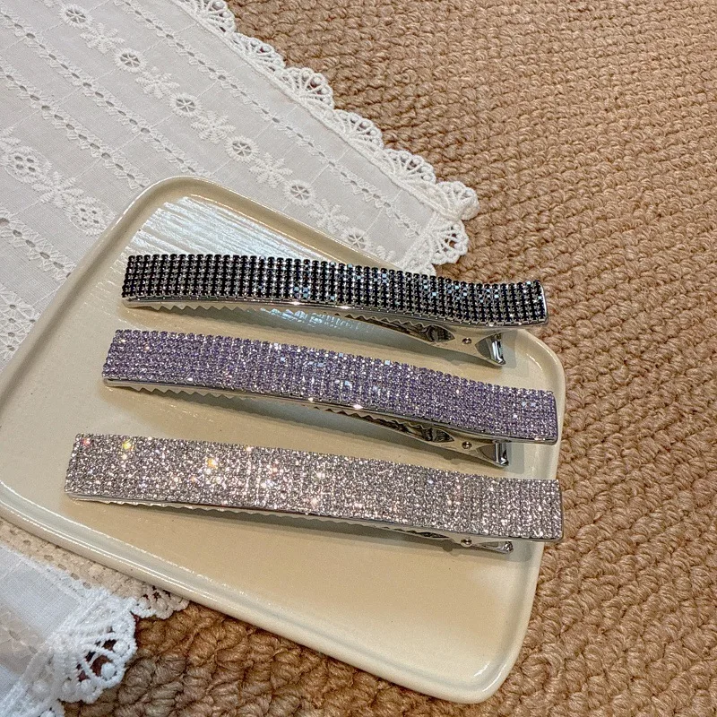 

Glittering Deluxe Crystal Encrusted Oversized Snap Clip, Effortless Back Updo Hair Clip, Luxury Hair Accessory for Women