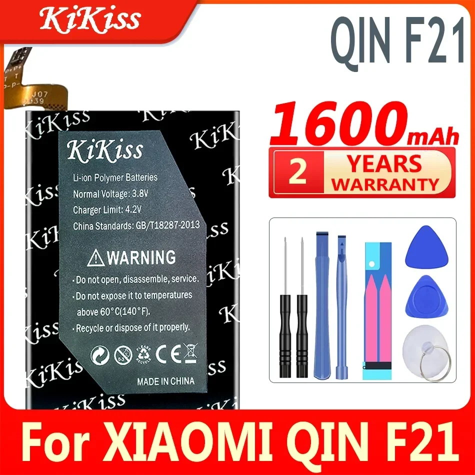 KiKiss QIN F 21 QIN K 1 QIN2 1600mAh - 2700mAh Rechargeable Battery For Xiaomi QIN F21 QIN K1 QIN 2 High Capacity Phone Batteria