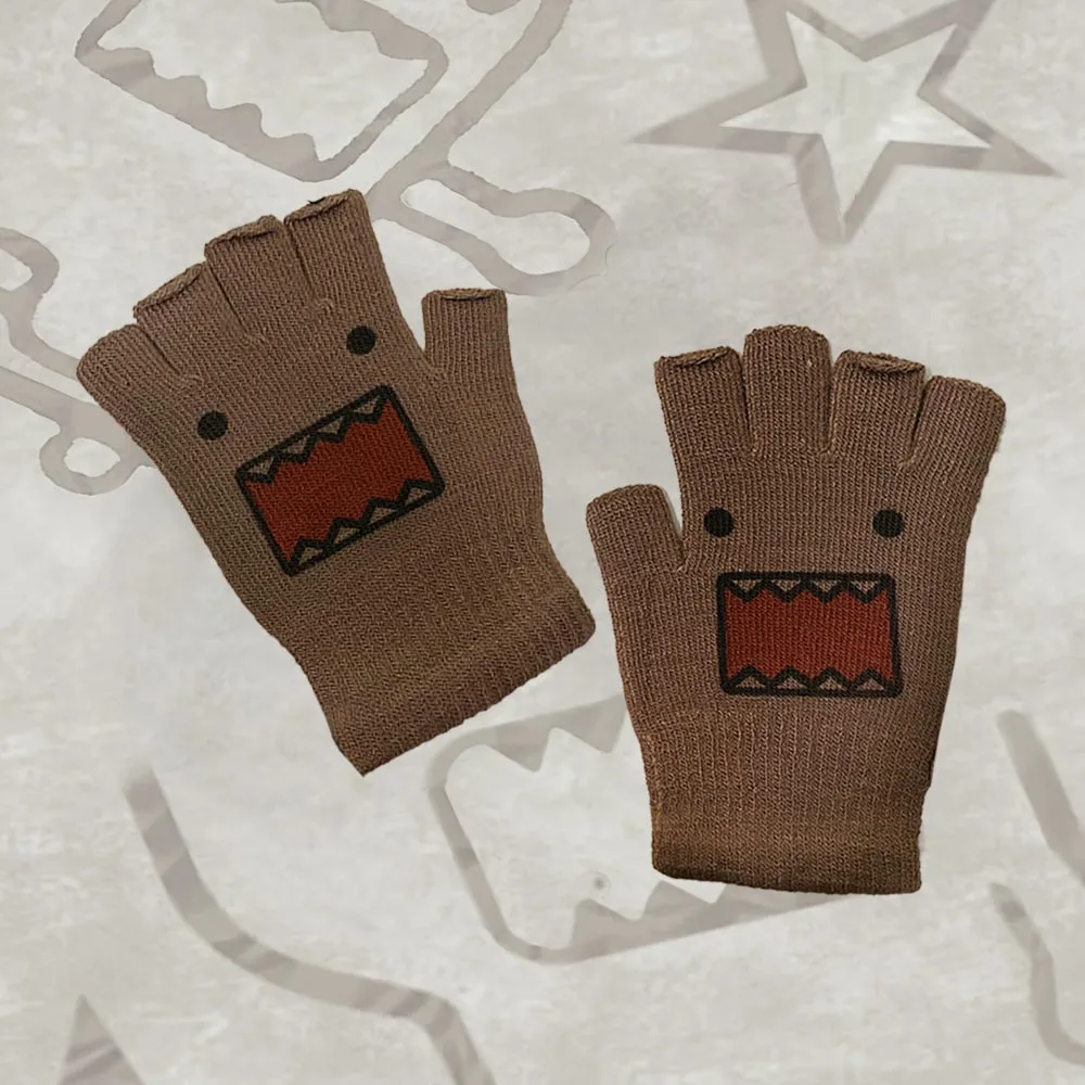 قفازات Y2K المطبوعة الأصلية الجديدة قفازات الشرير القوطية للجنسين ملابس الشارع