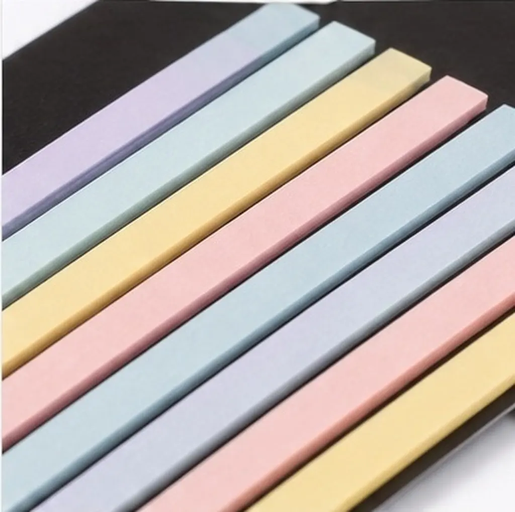 2 Bags Portable Reading Strips Transparent Sticky Colored Tabs for Book Annotation Notebook Highlighting Sentence Marking