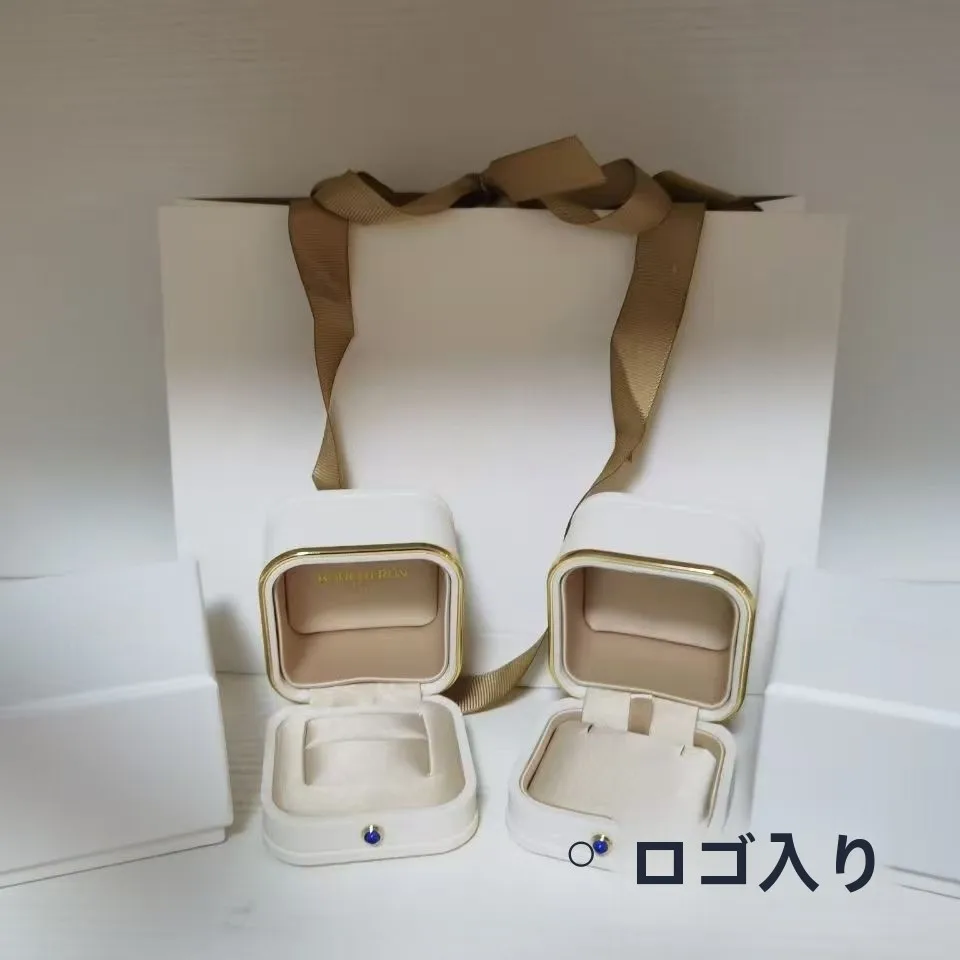 エレガントなジュエリーボックス-結婚指輪ボックス-ブレスレットペンダントギフトボックス-ファッショナブルなジュエリー収納ケース-シンプルなスタイルのスクエアボックス