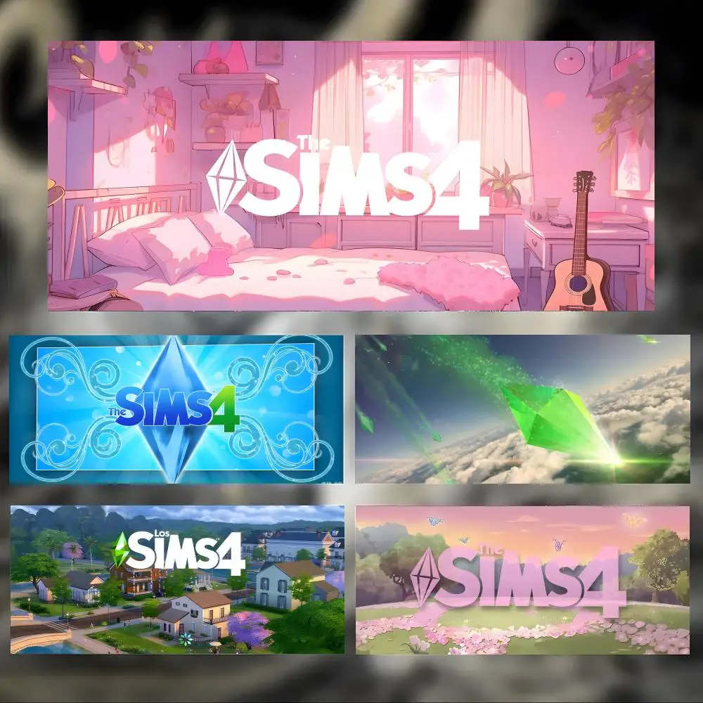 game simulation T-The Sims Mouse Pad Large Thick Desk Pad Stitched Edges Gaming Mouse Mat for PC