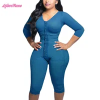 Fajas Colombianas, faja de compresión para brazo con soporte de cuerpo completo, ropa moldeadora para mujer con sujetador incorporado, corsé adelgazante, funda plana para vientre