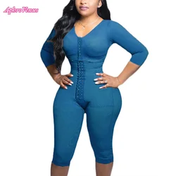 Fajas Colombianas Full Body Support Arm Compression Girdle Women's Shapewear With Built In Bra Corset Slimming Sheath Flat Belly