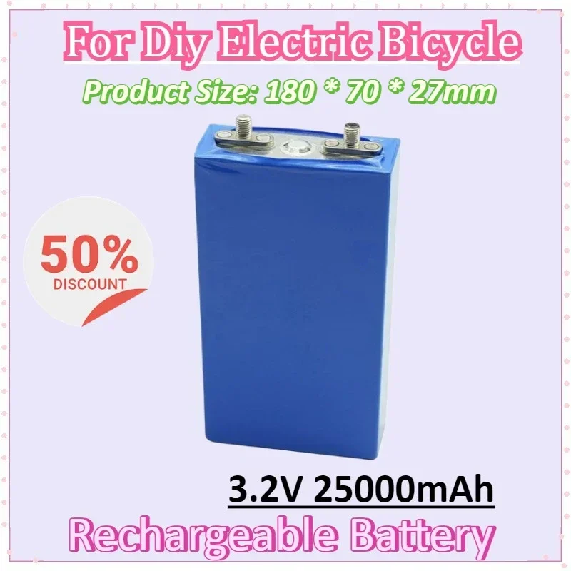 

3.2V 25Ah for LiFePO4 Battery Cell 25000mAh Li-ion Lpega Phosphate Deep Cycles for Diy 12V 24V 36V 48V Solar Energy UPS Power