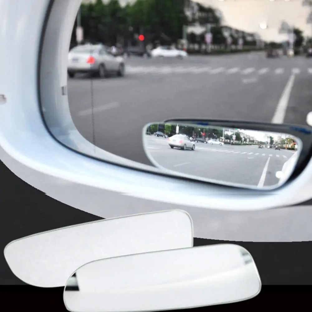 

1 Pair Rear View Mirror Long Lasting Reduce Blind Spot Wing Mirror Clear Vision Wide-Angle Side Wing Mirror