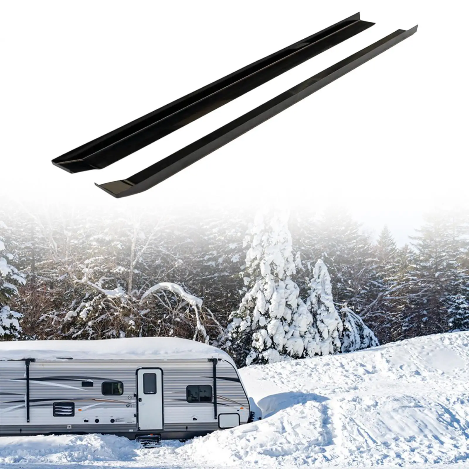 

2x RV Slide Out Stabilizers Wearproof Easy Installation Universal RV Slide Gaskets for Rvs Campers Caravan Floor Protection