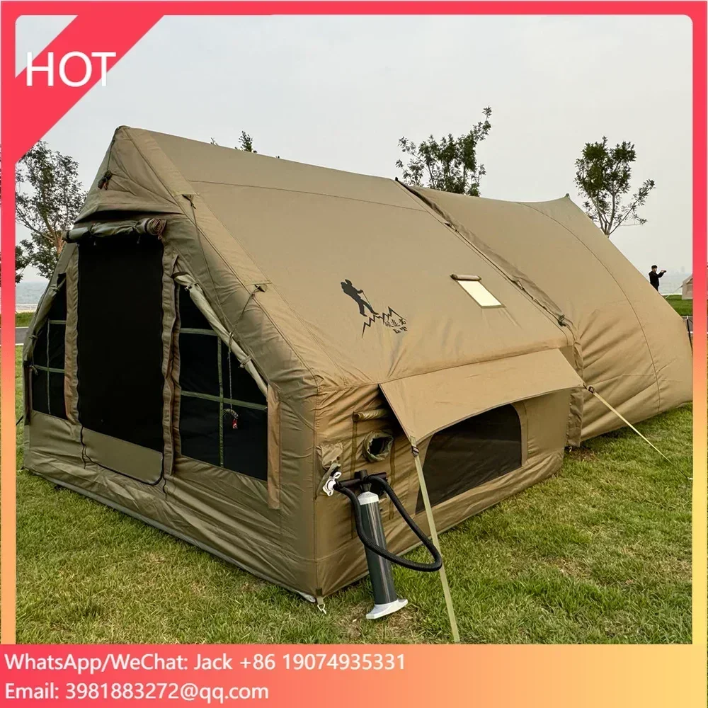 Forerunner 7.0 Customized 600D Oxford Waterproof Hiking Camping Outdoor Inflatable Tent Luxury Air Event with Quadrangle Tarp