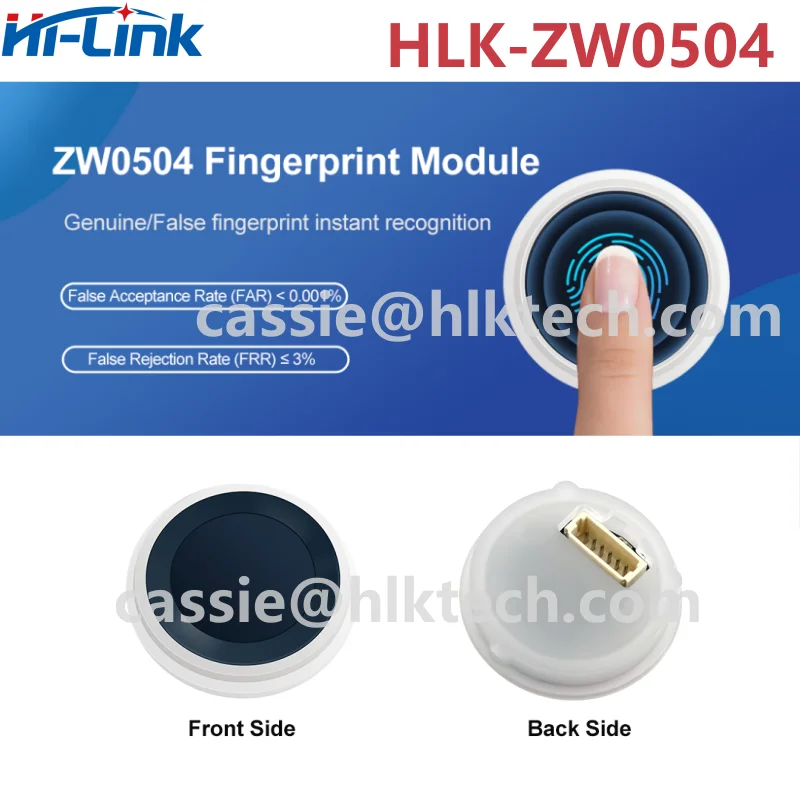 

Hi-Link HLK-ZW0504 ZW0901 ZW0906 ZW101 ZW111 fingerprint recognition module Low Power Consumption Door Lock Acquisition Sensor