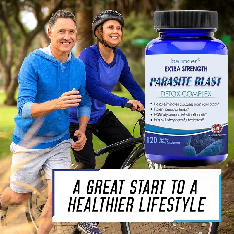 Parasite Cleanse Gut Detox Complex Supports Gut Cleansing - Removes Parasites From The Body and Helps with Immune Health