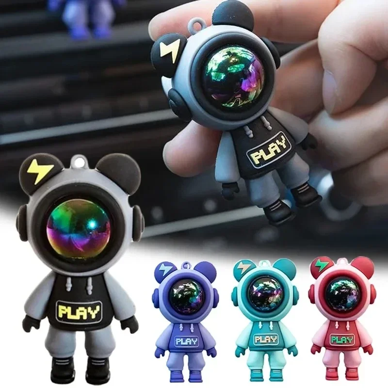 Car Air Outlet Perfume Clip Cartoon Astronaut Air Conditioning Air Outlet Aromatherapy Clip Car Interior Accessories Decoration