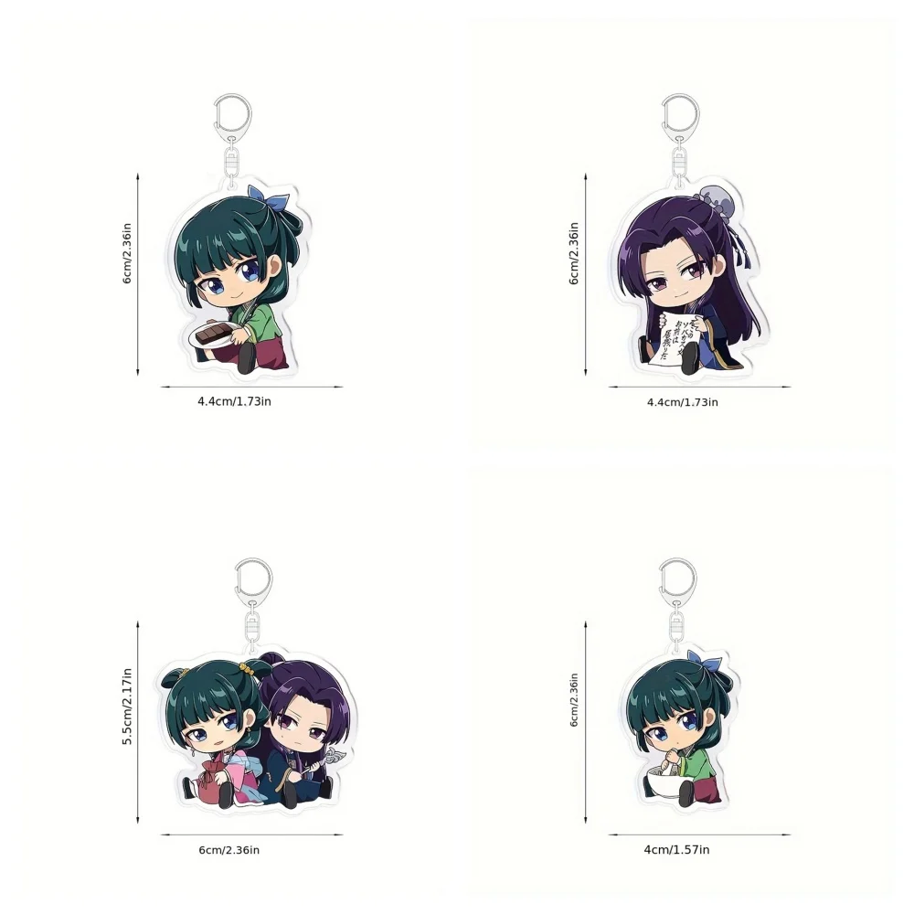 Hot 6Cm Anime The Apothecary Diaries Q Edition Maomao Keychain Jinshi Gyokuyou Cosplay Gaoshun Lihua Rouran Pendant Gifts Series