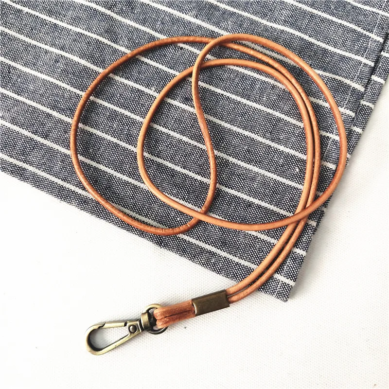 Genuine Leather Lanyard Neck Strap for Mobile Accessories