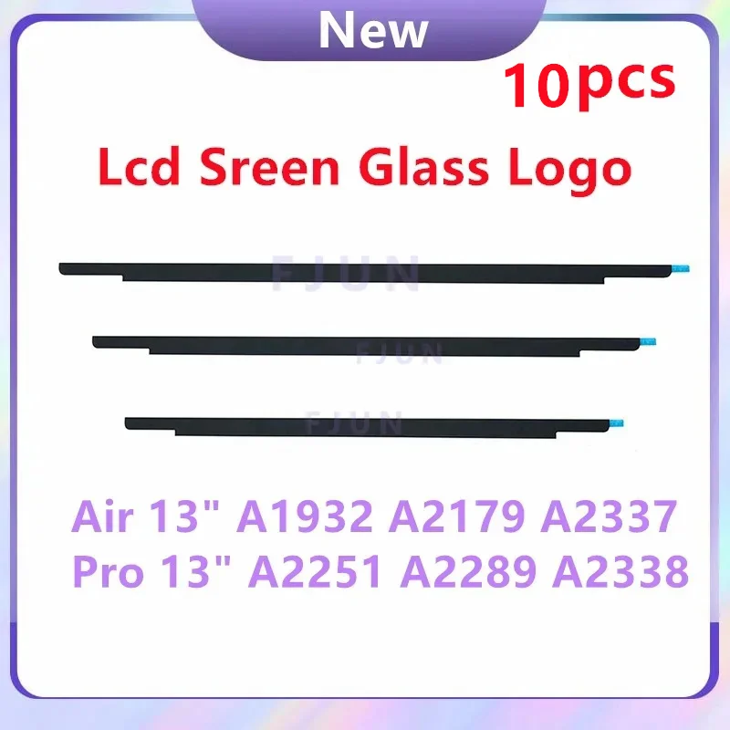 10PCS New LCD Screen Glass Trim Logo Bezel Front Display Cover for MacBook Air 13.3 inch A1932 A2179 A2337