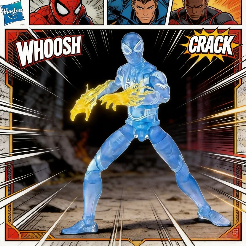 

【IN STOCK】Hasbro Marvel Legends Gamerverse Miles Morales (Translucent Blue) Spider-Man Action Figure