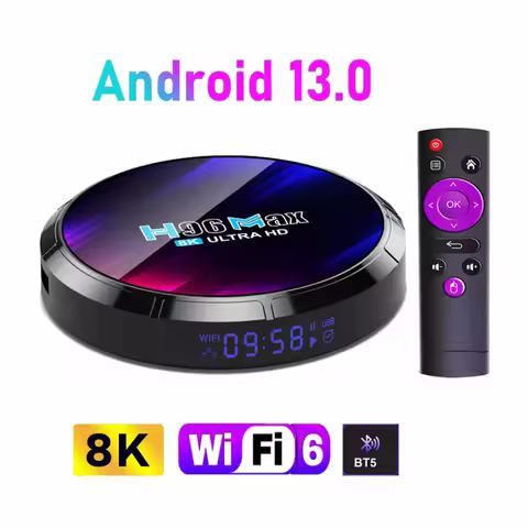Android13.0 TV Box H96MAX RK3528 Android Box Support 2.4G/5.8G WiFi6 BT5.0 4K Video Set Top TV Box Decode And Play 8K 24Fps