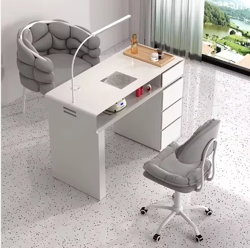 Marble Nail Art Table and Chair Set, Special Price, Economy Type, Single or Double Person, Light Luxury, Multifunctional