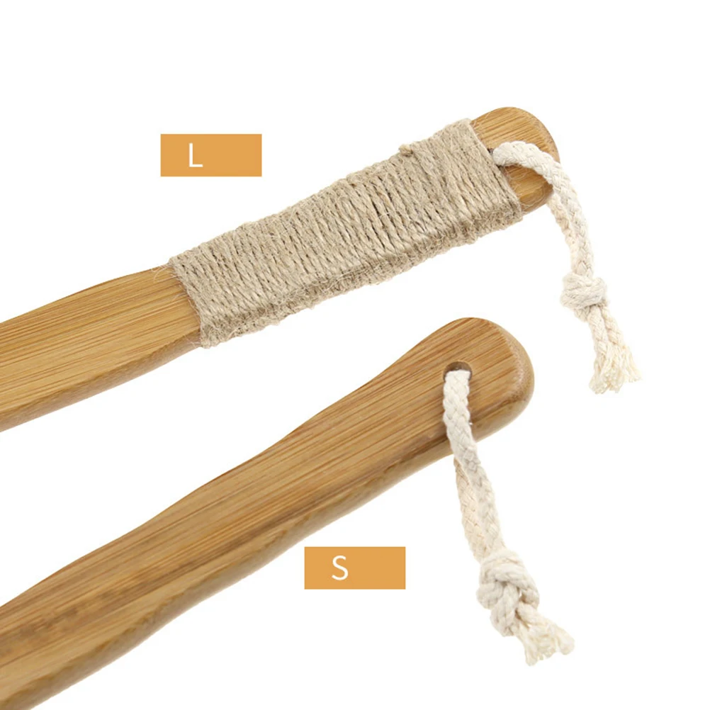 

Long H Bamboo Back Scrubber Bath Brush Soft Bristle Back Scrubber Shower Body Cleanser Wooden Bathing Tool Skin Care