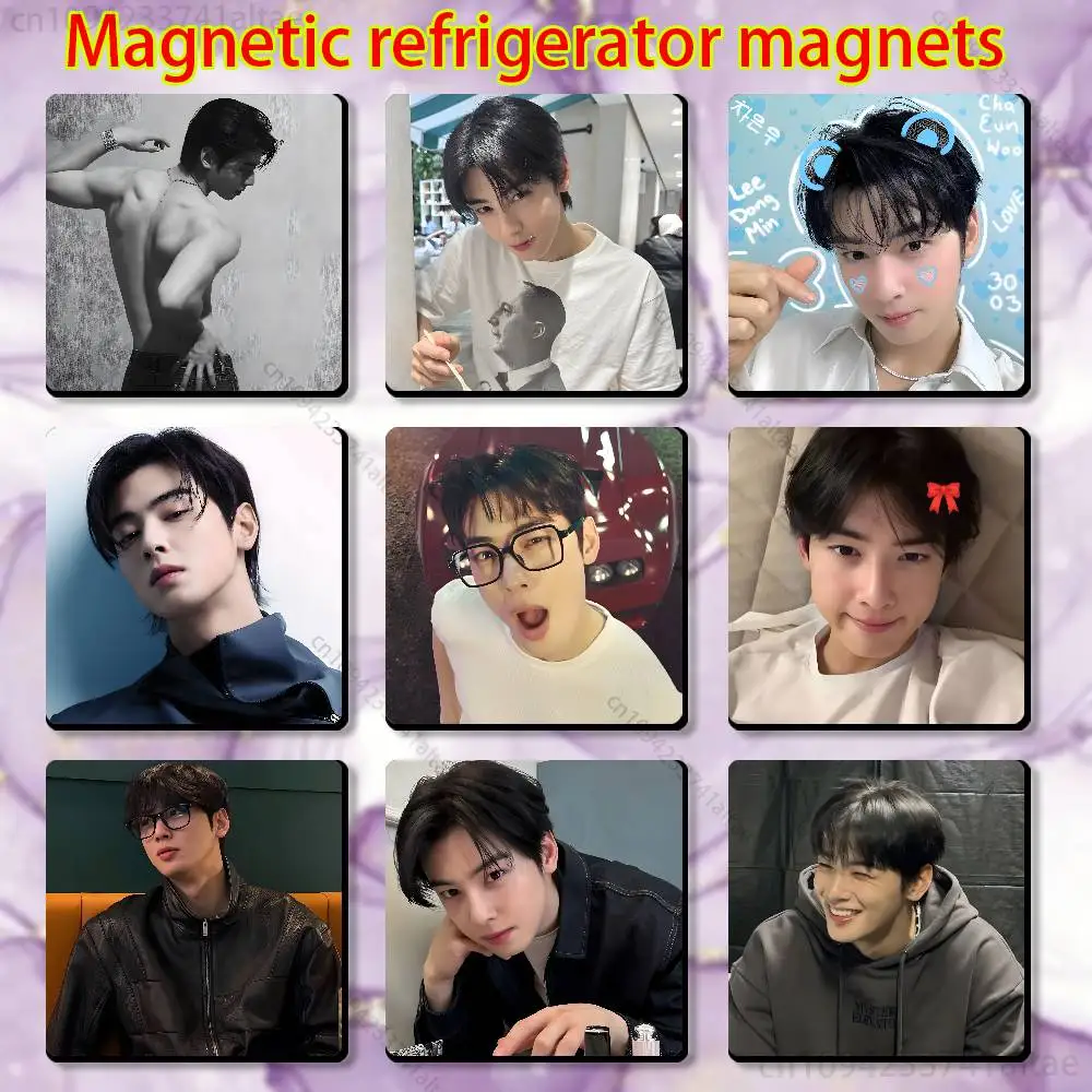 

Singer Cha E-Eunwoo Sign Fridge Magnets - Creative Miniature DIY Magnetic Decorations for Home Accessories