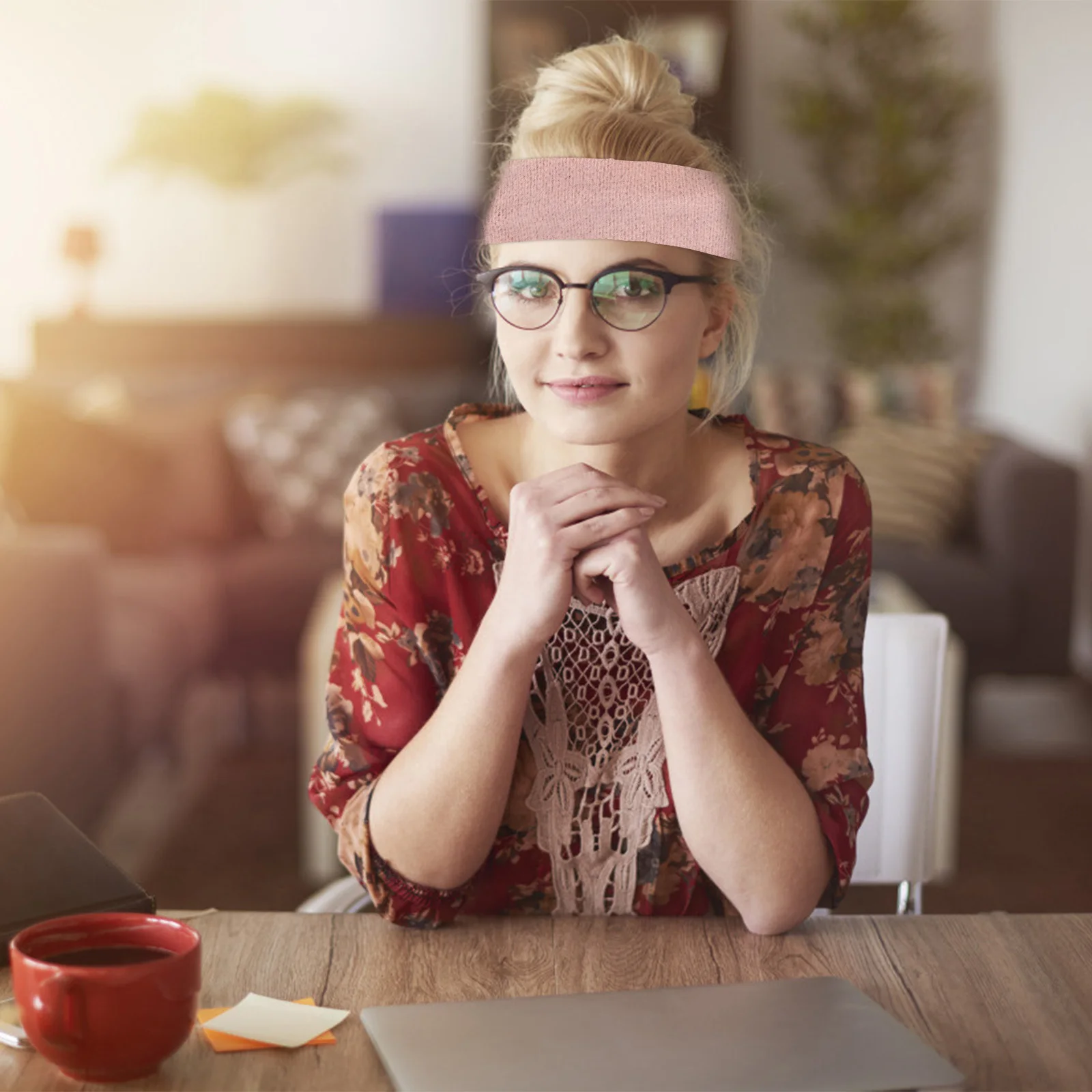 3 قطعة تنفس عدم الانزلاق واسعة عصابات رأس قطنية واسعة سميكة مرنة الشتاء تدفئة الأذن الدافئة هيرباند الأذن دفئا يلتف #6